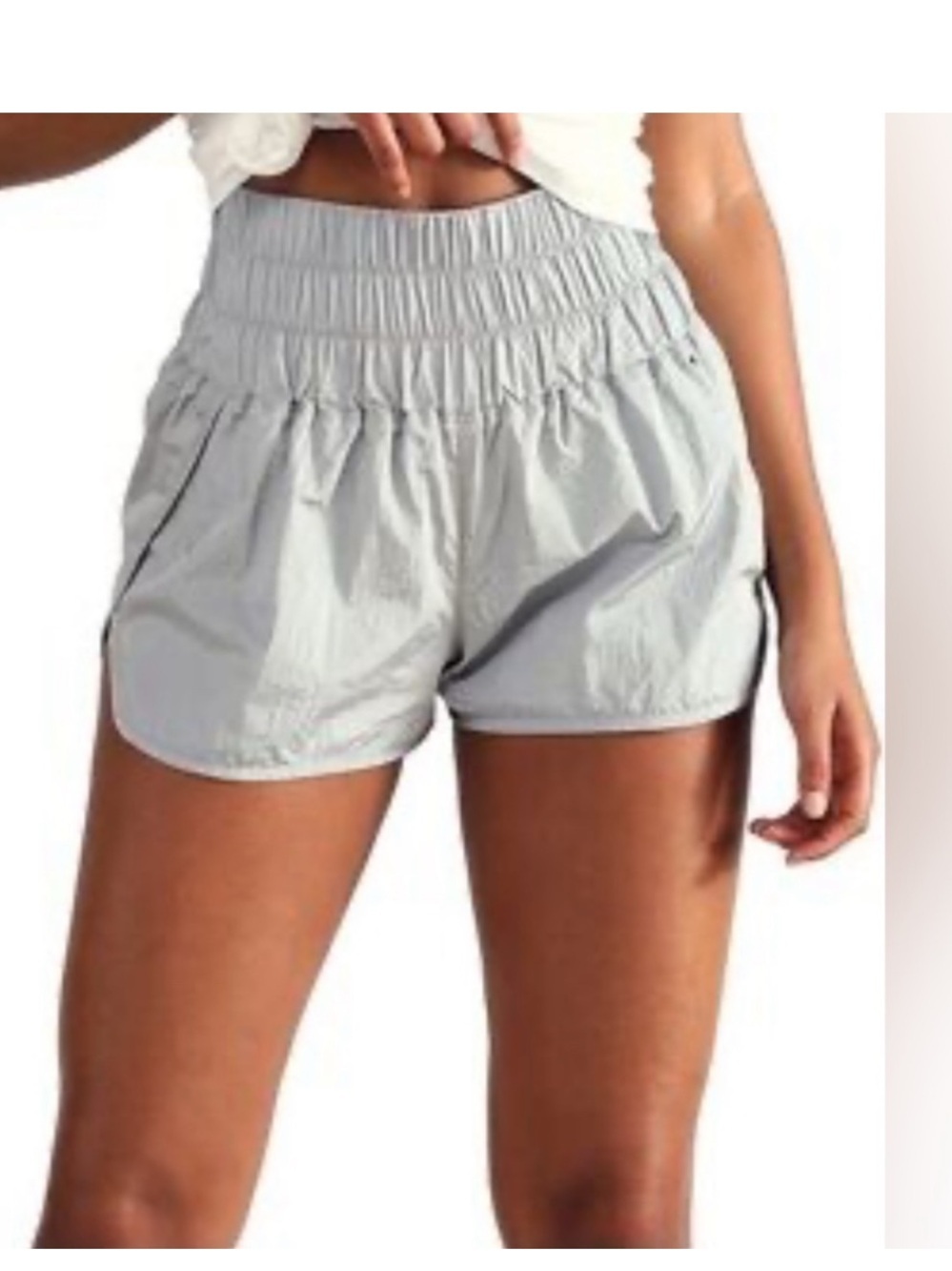 Free people movement Women’s The Way Home High-Waist Athletic Shorts light green